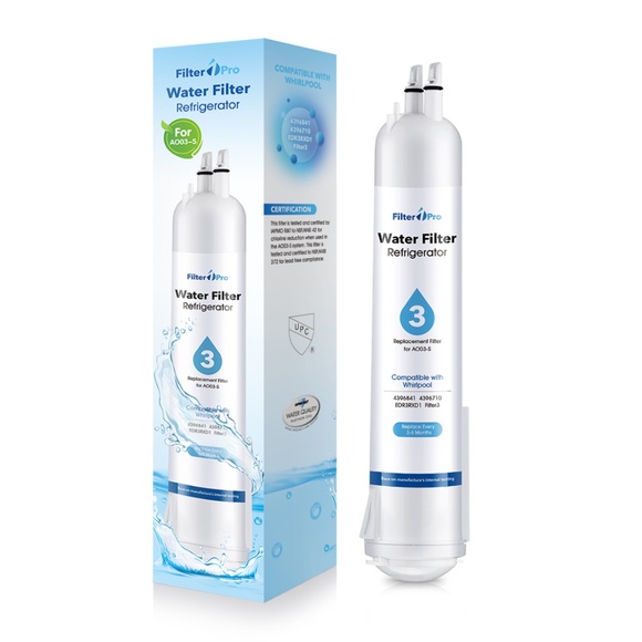 Filter Pro 3 Replacement Refrigerator Water Filter for EDR3-RXD1 4396841 4396710 - Picture 5 of 9